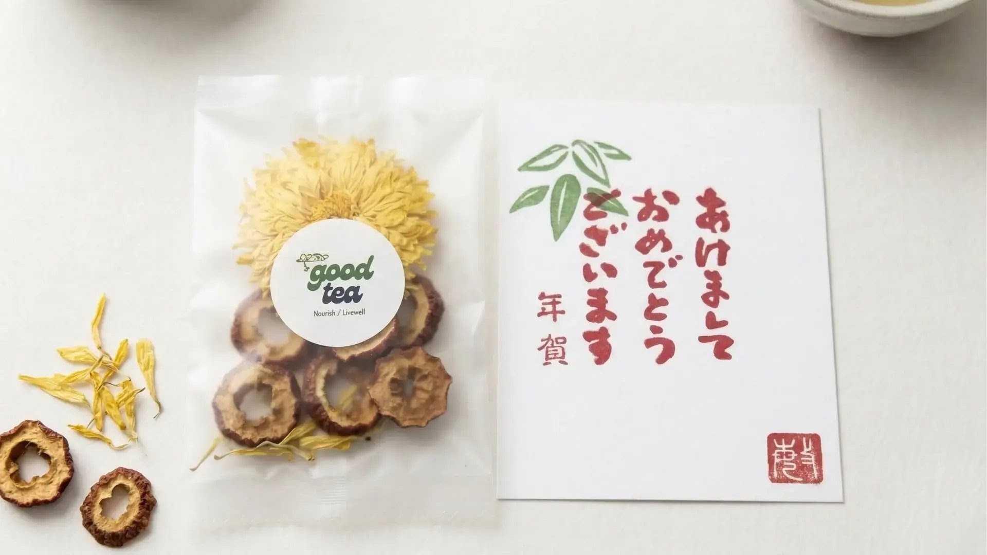 Good Tea Restore blend pouch with hawthorn and jujube