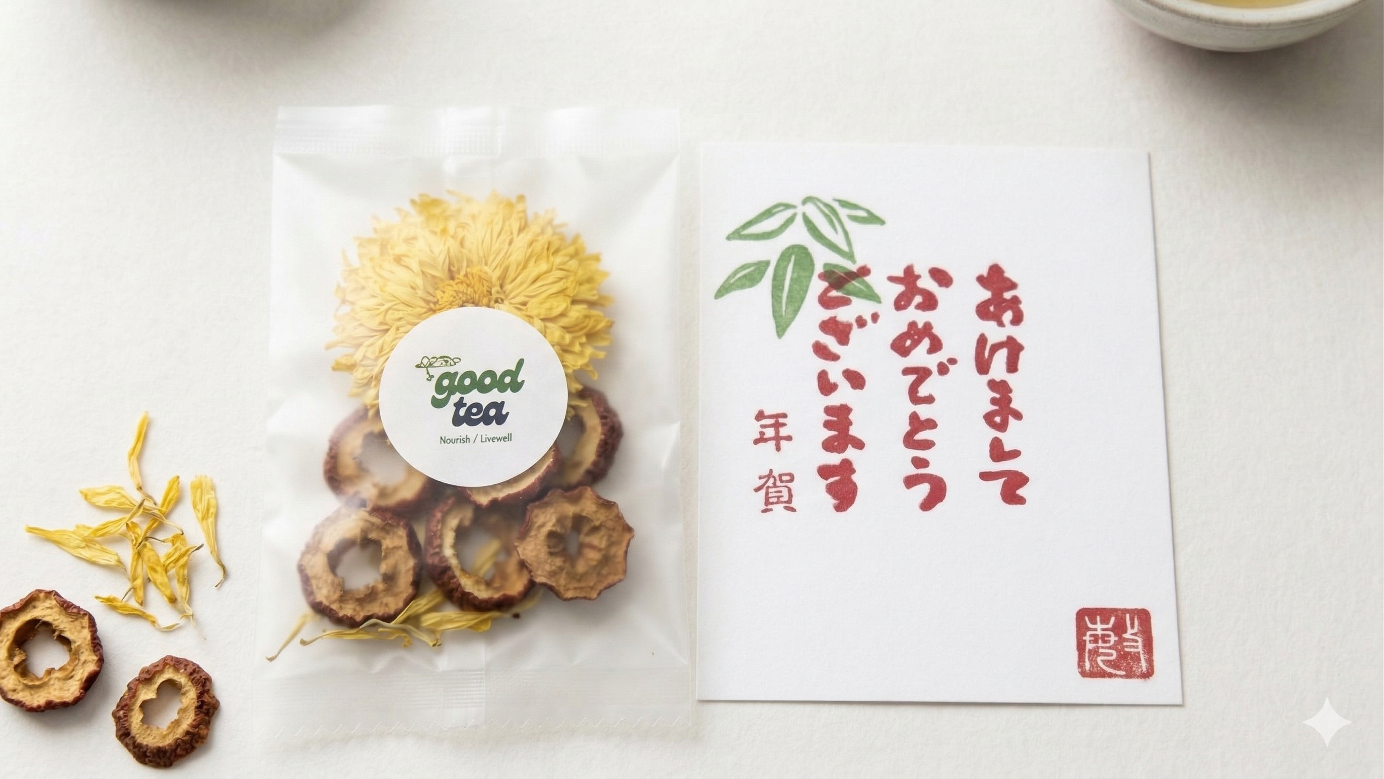 Good Tea Restore blend pouch with hawthorn and jujube